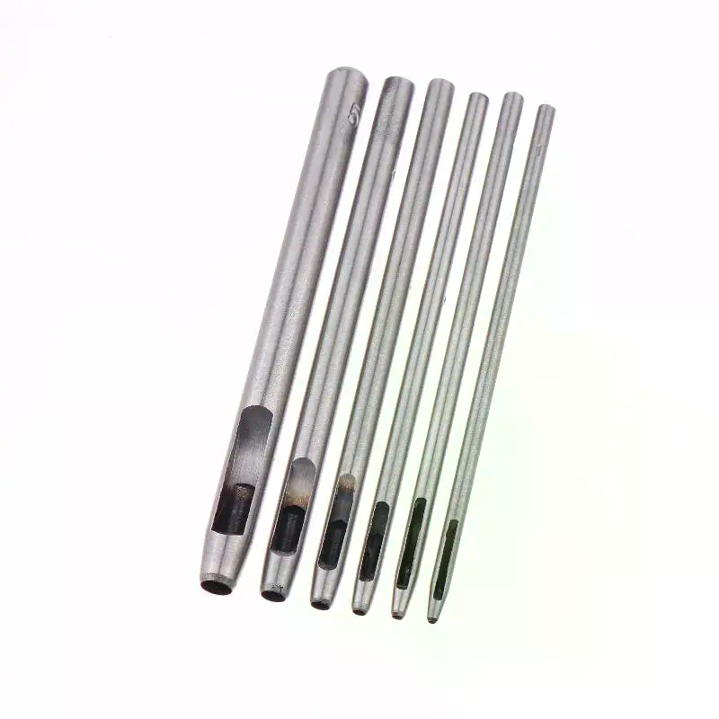 Leather Work Organiser - 6 Pcs Kit Hollow Punch Set