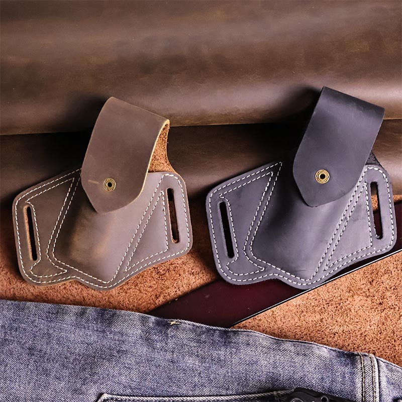 Leather Work Organiser - RIYAO-Genuine Leather Sheath for Leatherman, SOG