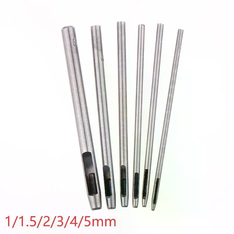 6 Pcs Kit Hollow Punch Set Rou - огляд і ціна Leather Work Organiser