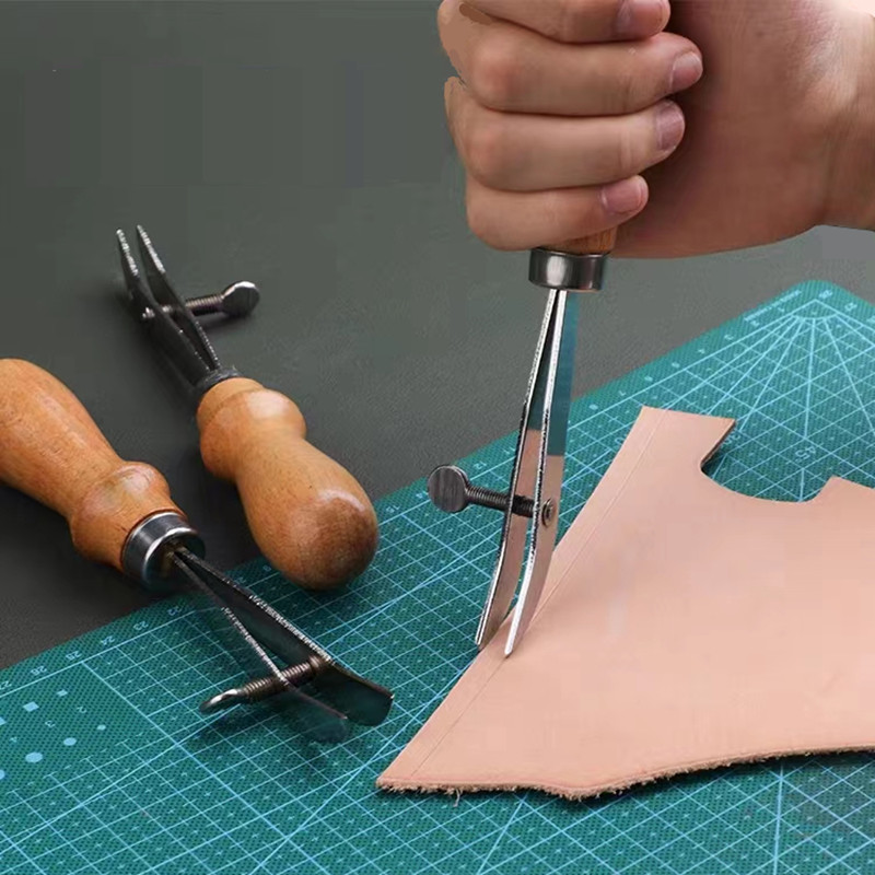 Adjustable Leather Edge Crease - огляд і ціна Groover Stitching Tool