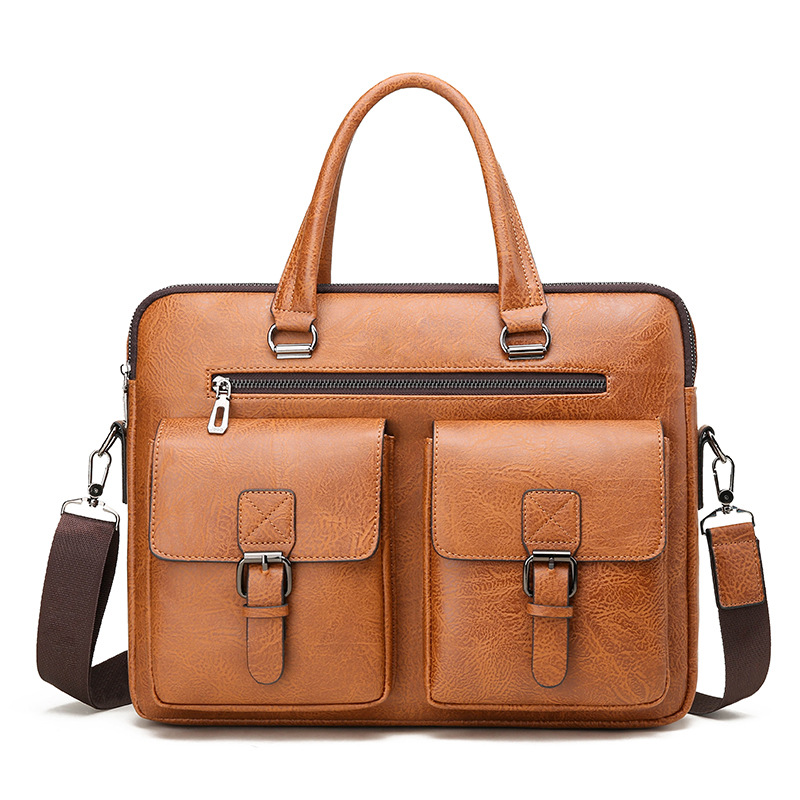 Luxury Brand Man Business Brie - огляд і ціна Leather Work Bag