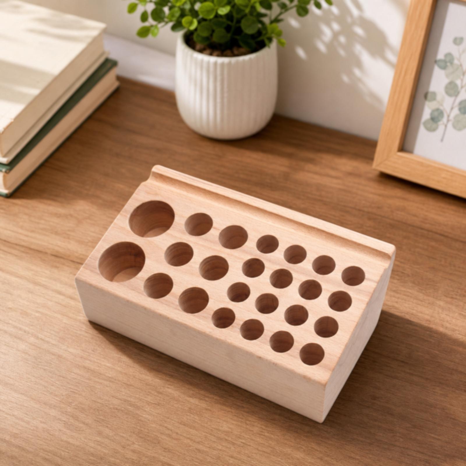 Solid Wood Punch Holder Rack f - огляд і ціна Leatherwork Bench