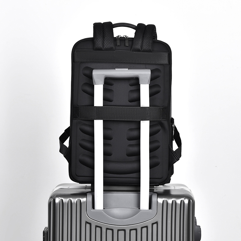 PU Leather Men's Backpack USB  - огляд і ціна Leather Work Bag