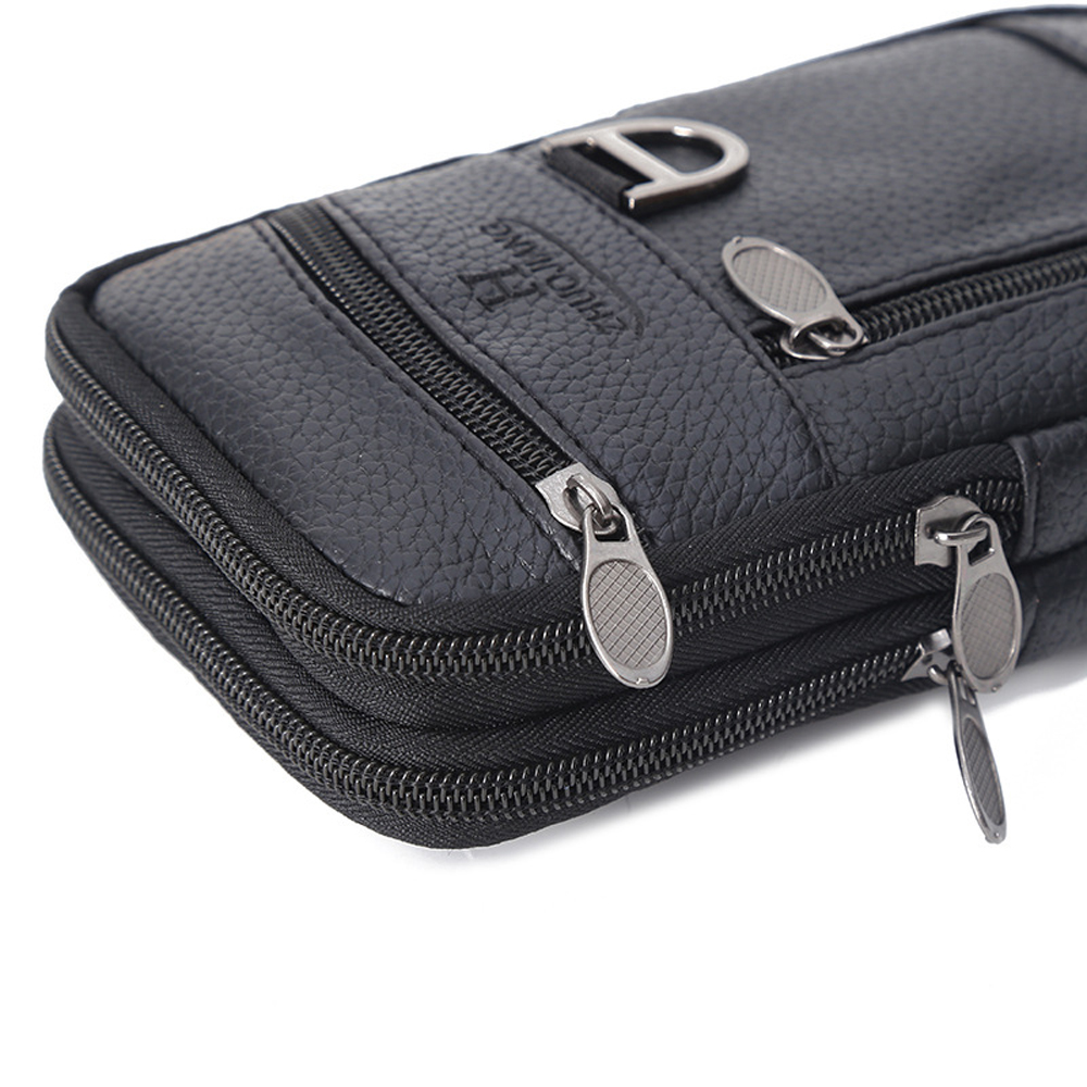 Men Waist Bag Mobile Phone Bag - огляд і ціна Leather Work Bag