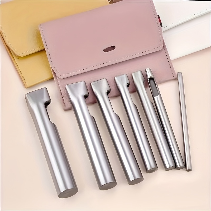 5pcs Leather Oblong Belt Hole  - огляд і ціна Leather Edge Beveler