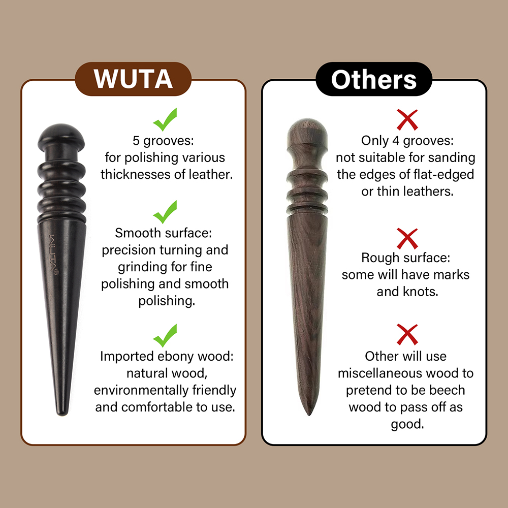 WUTA 1PC Pro Leather Edge Burn - огляд і ціна Leatherwork Roller