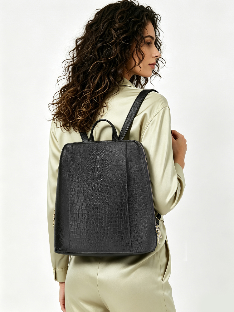 Zency Women's Crocodile Leathe - огляд і ціна Leather Work Bag
